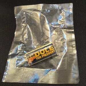 Vintage Enamel Lapel Pin President Dole Official Memorabilia Election 1996